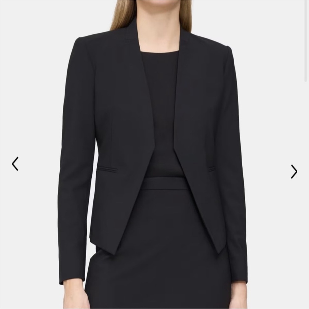 Theory Open Front Blazer Delaven Edition In Black… - image 1